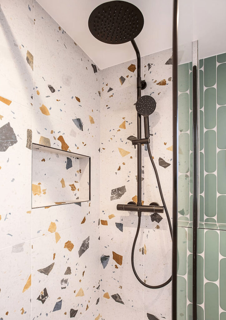 Marble Tiled Shower Room