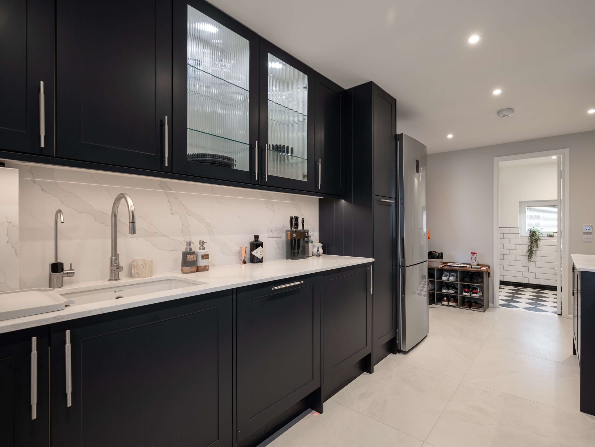 Contemporary Galley Kitchen Renovation in Bermondsey